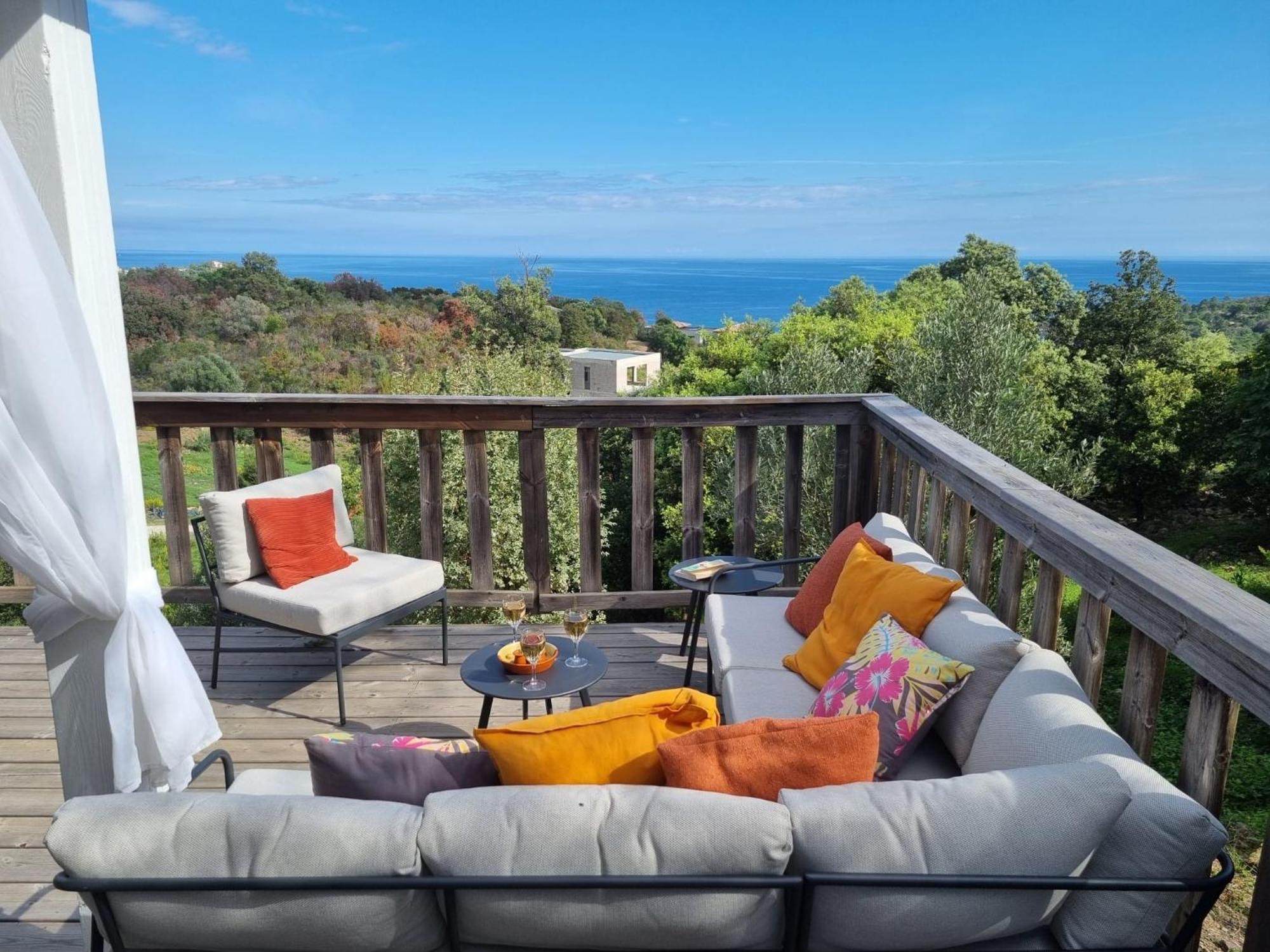Villa Vista Mare Favone Conca Extérieur photo